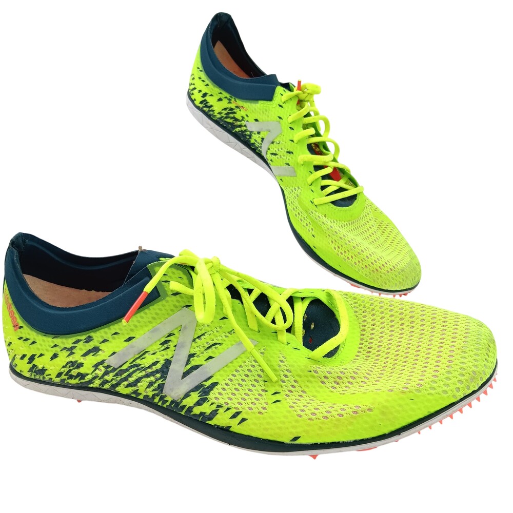 New Balance LD5000v4 Shoes Mens Size 11.5 Yellow Green Track Running Spikes